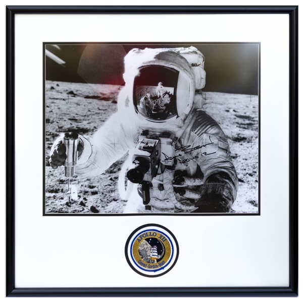 Alan Bean Signed 20'' x 16'' Photo From the Apollo 12 Mission